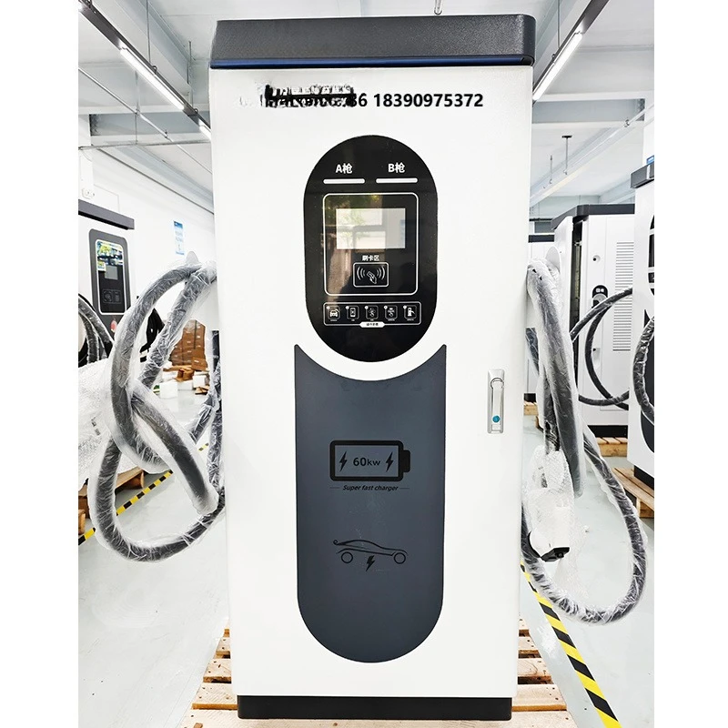 New Wall-Mount DC Electric Car Charger 30kW CCS2 GBT OCPP Charging Station with 400VAC Input Voltage for Electric Vehicles