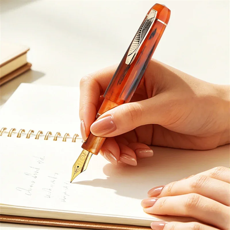 RS3 Short Mini Pocket Fountain Pen High Quality Travel Resin Portable Ink Pens Office School Supplies Stationery