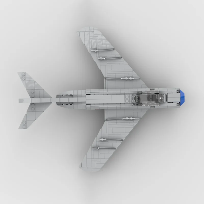 نموذج طائرة عسكرية MOC قوالب بناء 5P منتصف الجناح الطائرات وحدات التكنولوجيا الهدايا عطلة تجميع ألعاب أطفال البدلة