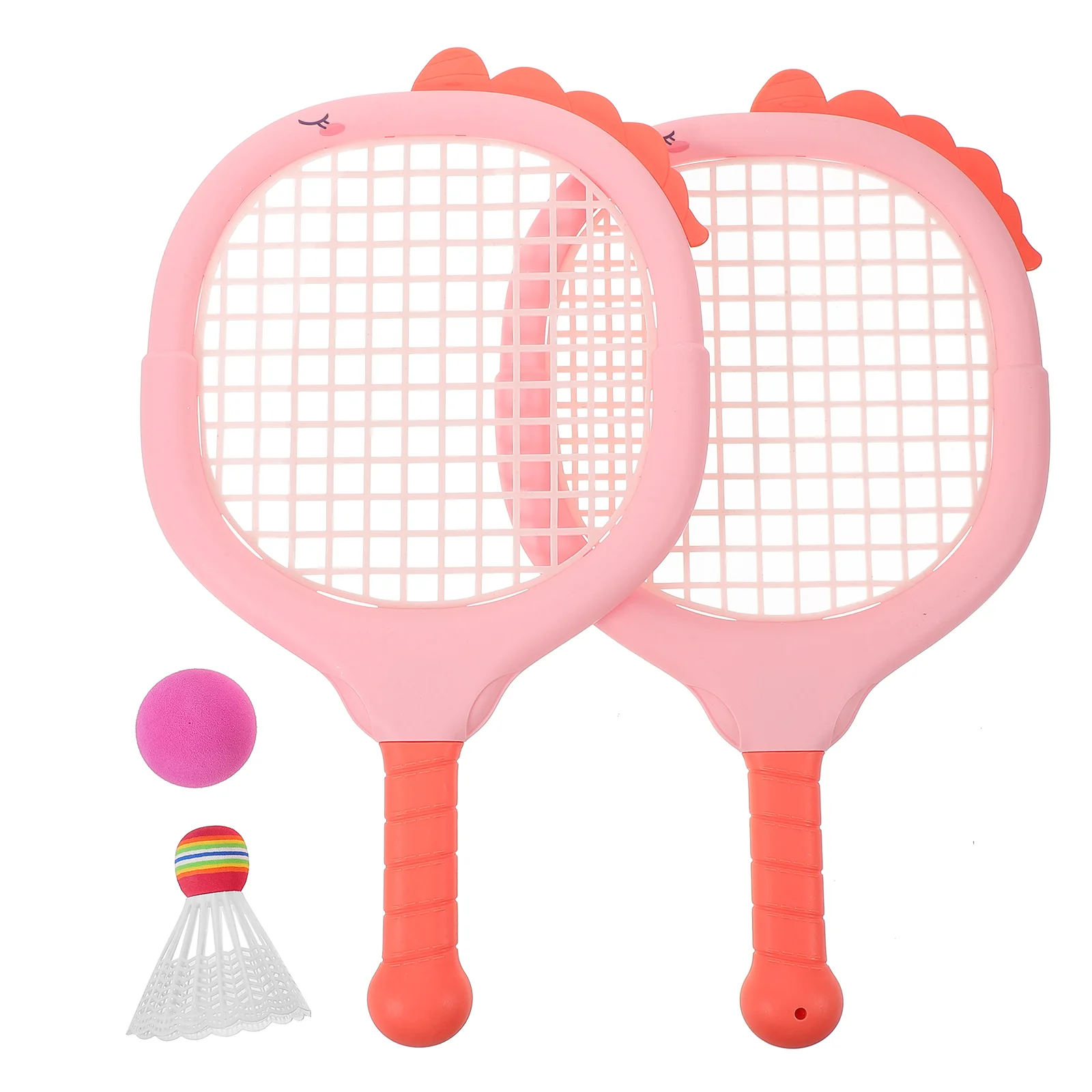 

Children's Badminton Racket Tennis Rackets for Balls Outdoor Leisure Kids Junior Plastic Childrens Kit Parent-child Sports Toys