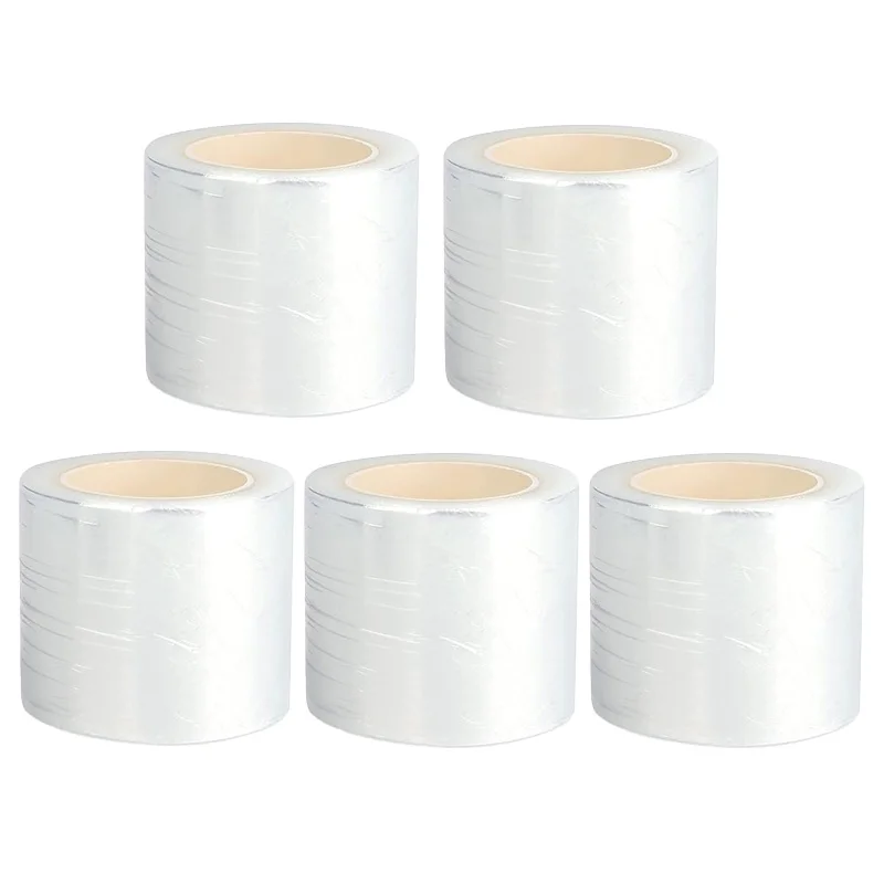 5 rolls Disposable Eyebrow Tattoo Plastic Wrap Preservative Film Lips Permanent Makeup Cling Wrap Cover Tape