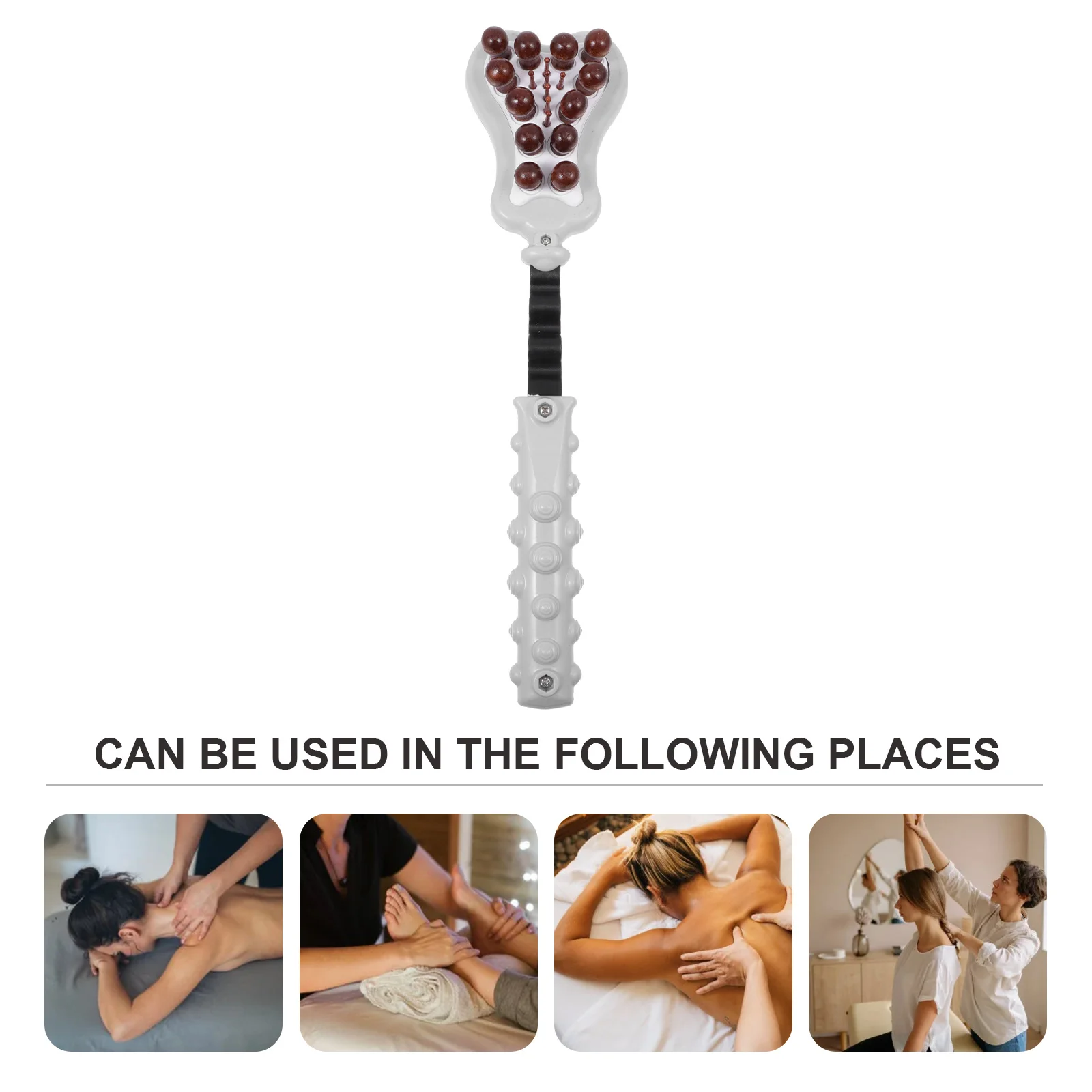 

1Pcs Wood Massage Hammer Pat Portable Body Massager for Back Neck Shoulder Ergonomic Handheld Design