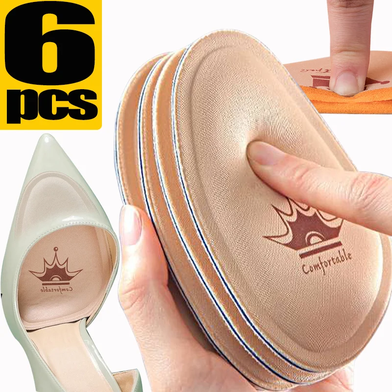 1/2pairs Forefoot Pads Women High Heels Non-slip Pain Relief Insert Half Insoles Front Foot Cushion Foot Care Shoe Pads Insole