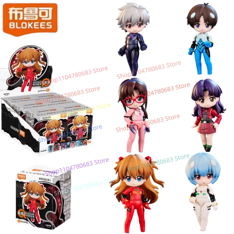 

BLOKEES Building Block Man EVA Ayanami Rei Sōryū Asuka Rangurē Katsuragi Assembly Model Ornaments Anime TV Character Toys Gifts