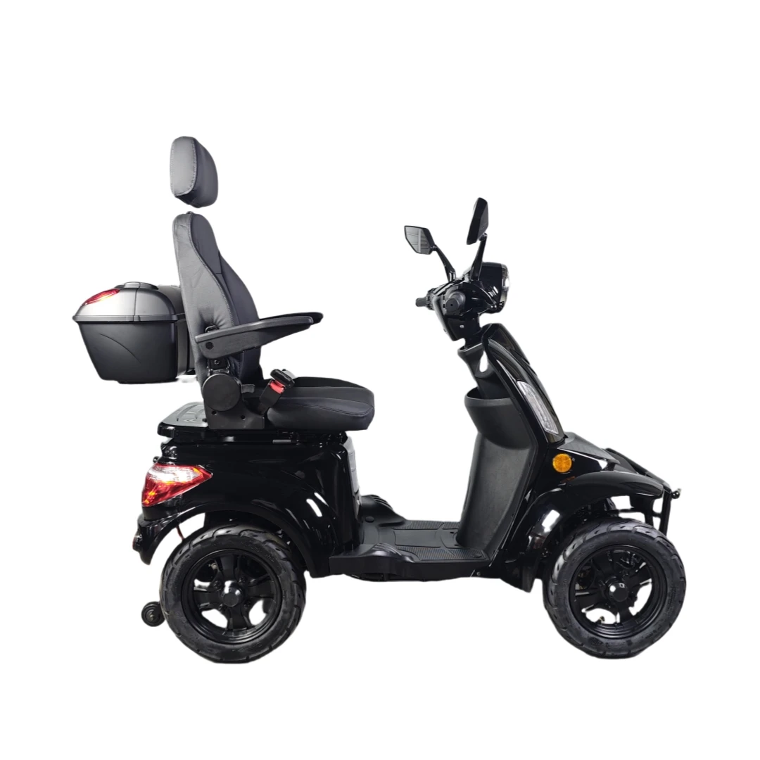 60v1000W 4-Wheel Electric Mobility Scooter Removable Canopy Light Weight Handicapped Accessible 1000W Seat Belt EEC Approved