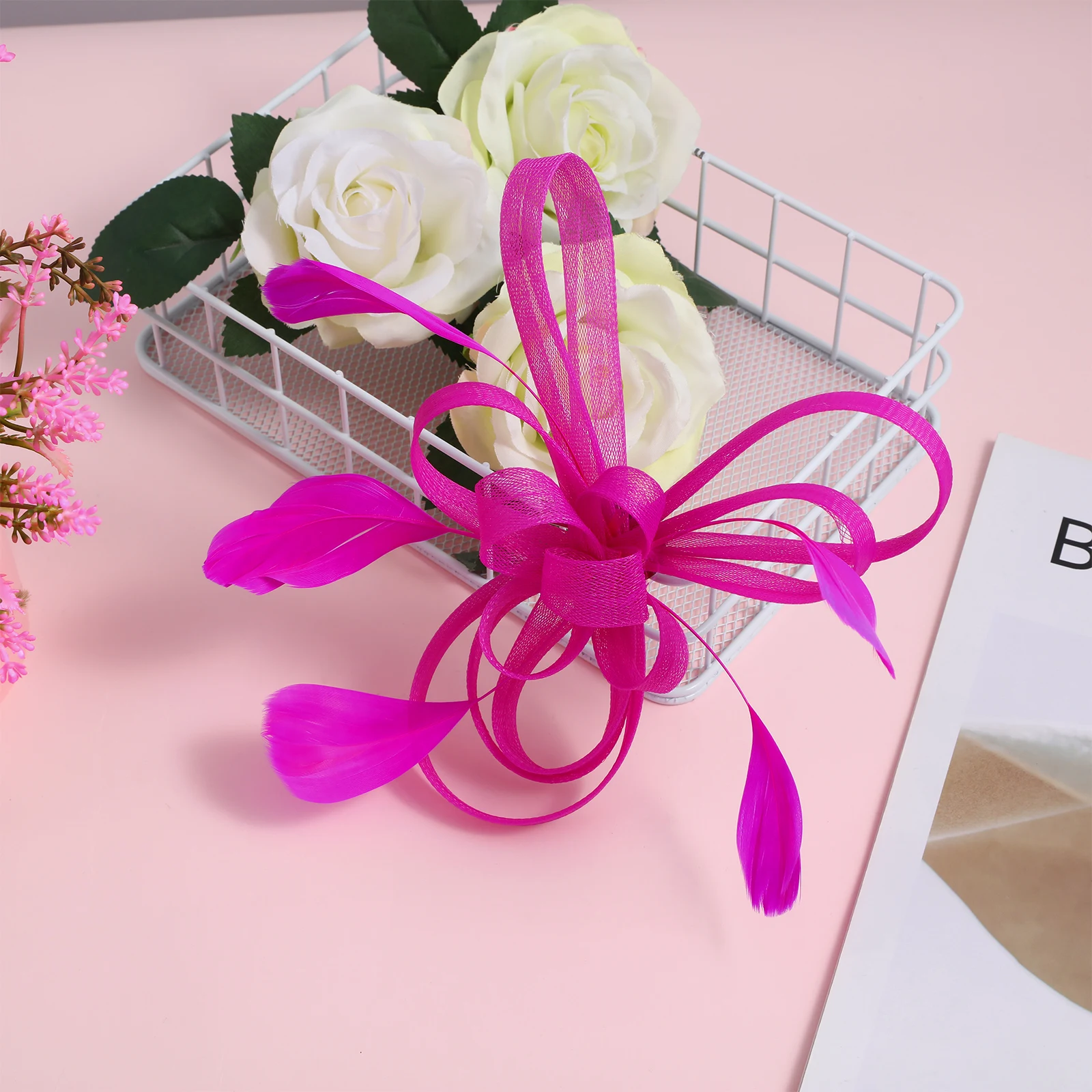 

Mesh Hair Clip Elegant Fascinator Wedding Party Bridesmaid Accessories Bridal Headdress Woman Hair Pins