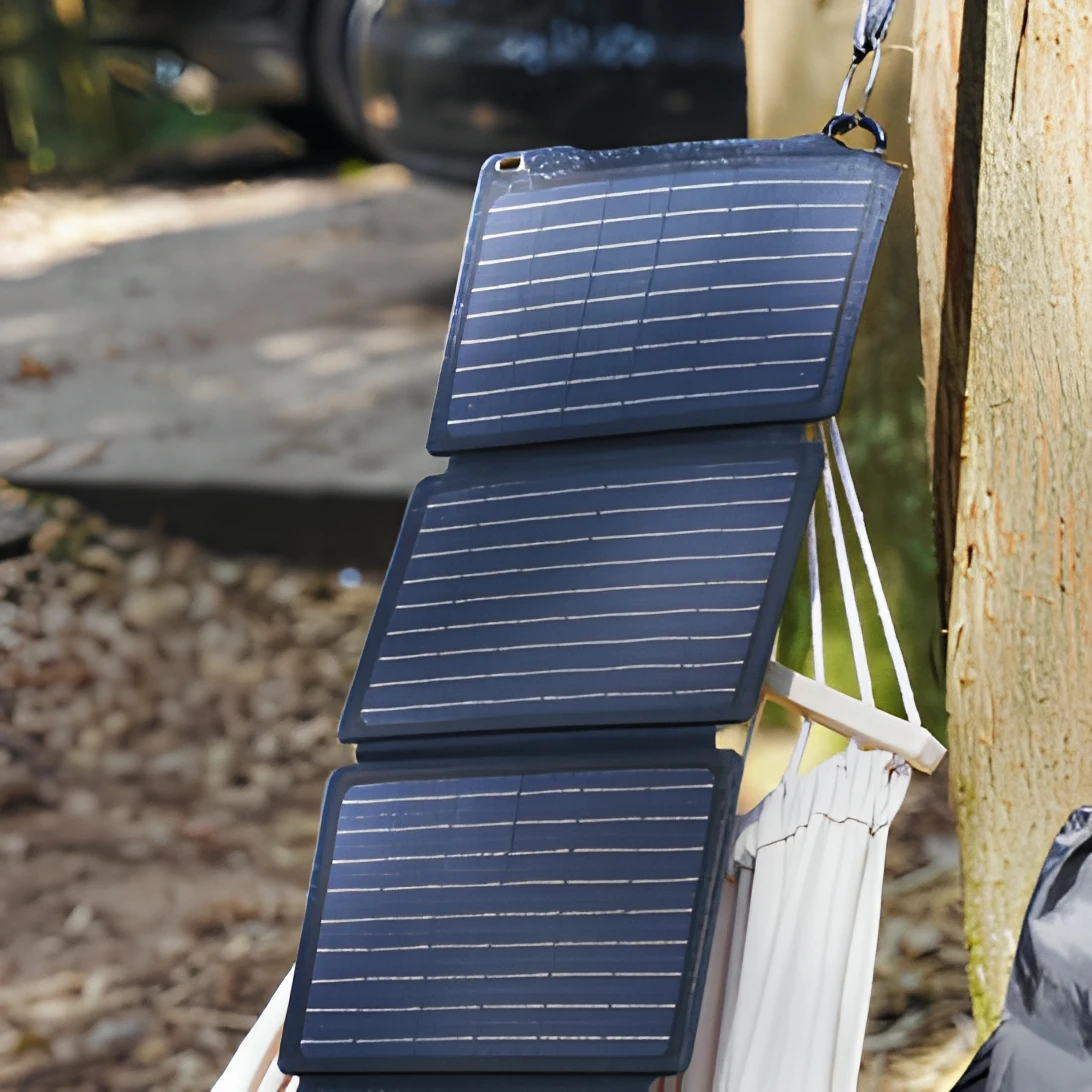 Foldable Solar Panels 130W Weak Light Power Generation Compact Easy Storage for Power Outage Emergency Backyard Field Work
