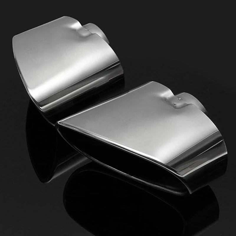 

Stainless Steel Chrome Car Exhaust Tips Dual Tailpipe Muffler Pipe Cover For BMW X5 E70 E53 2000-2016