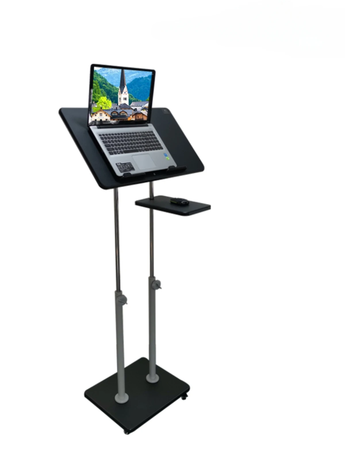 Computer desk standing alternate, laptop table moving lifting cervical protection table