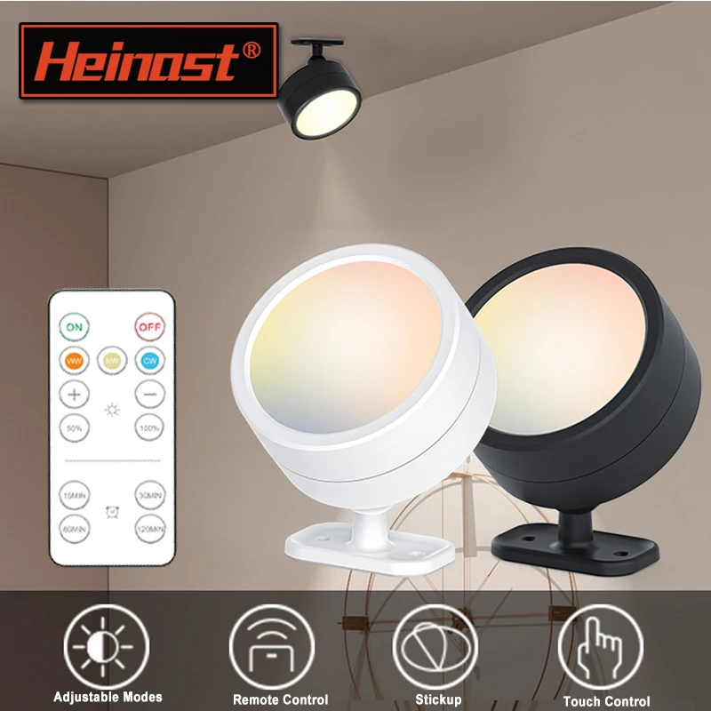 USB Rechargeable LED Wall Sconces,Magnetic Wireless Mounted Light,3 Color Dimmable Picture Display Lamp for Bedroom Home Decor