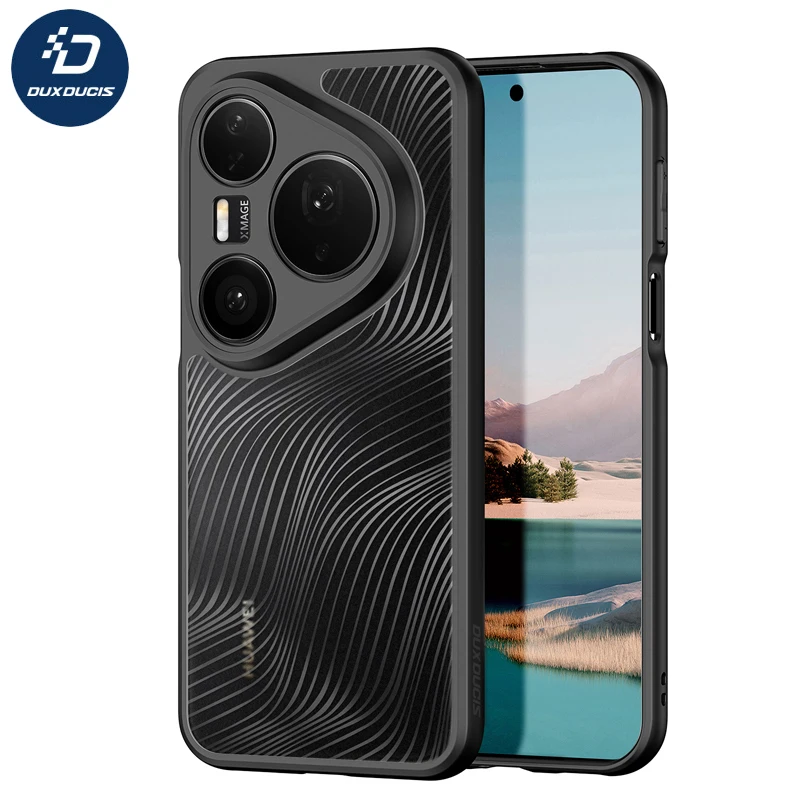 

Чехол для Huawei Pura 80 Ultra, серия DUX DUCIS Aimo, защита от падения, защита от отпечатков пальцев, ПК + ТПУ, прозрачный матовый чехол для телефона