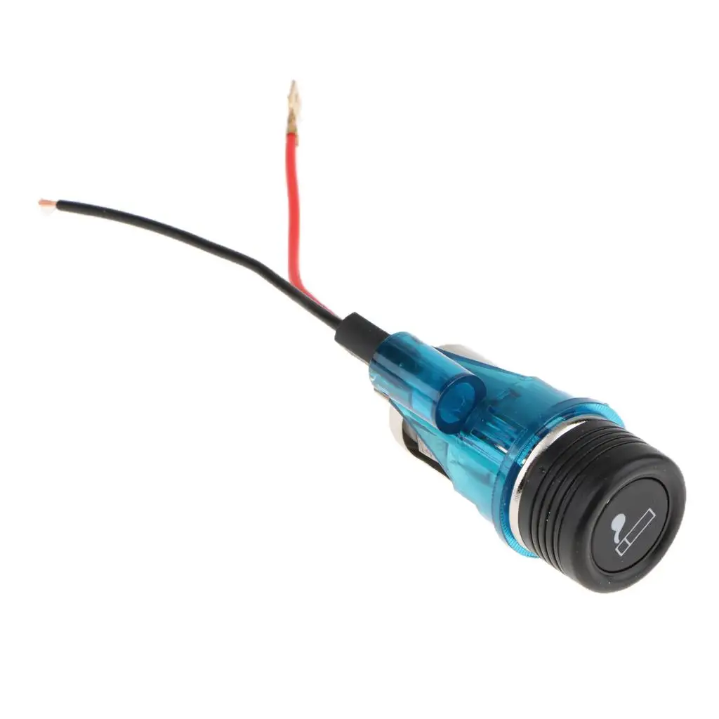 

Car Cigarette Lighter Socket 12V Power Plug With Light Dia 2.8mm