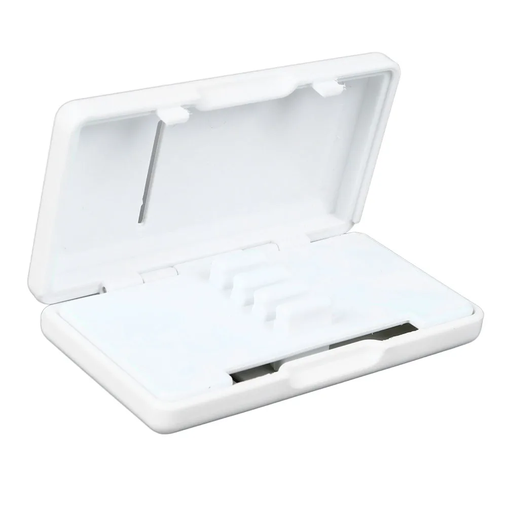 2PCS 6-Slot Design Oboe Reed Case Plastic White Reed Storage Box Portable Size Musical Instrument Accessory Oboe Reed Storage