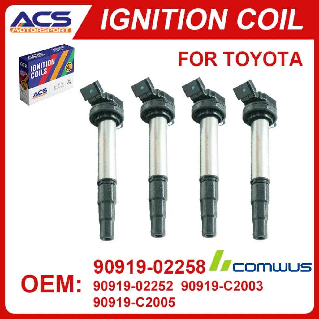

1/4 PCS Lgnition Coil Compatible with 1.8 L4 Toyota Corolla Prius Matrix Scion XD 1.8L 2009 2010 2011 2012 2013 2014 2015 2016 2