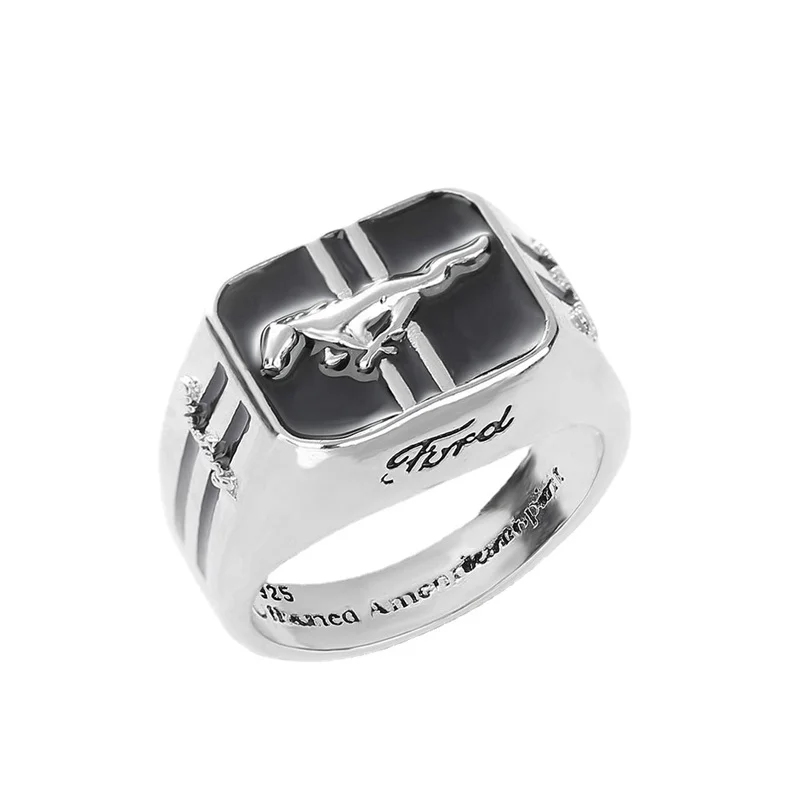 Europe and America Mustang Racing Men's  Ring Domineering Punk Party Jewelry Rock Friends Gift  Wholesale - view 5