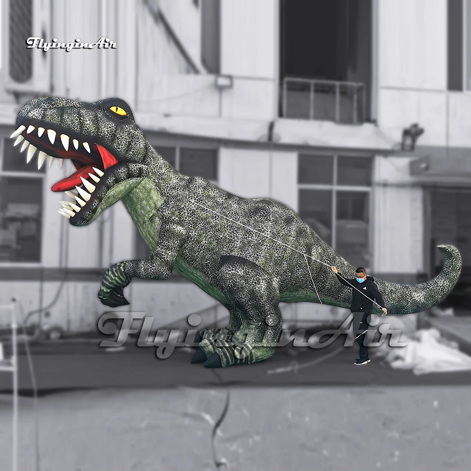 

Удивительный настоящий большой надувной динозавр Т.рекса длиной 6 м/7,5 м, воздушный надувной тираннозавр Рекс для украшения парка