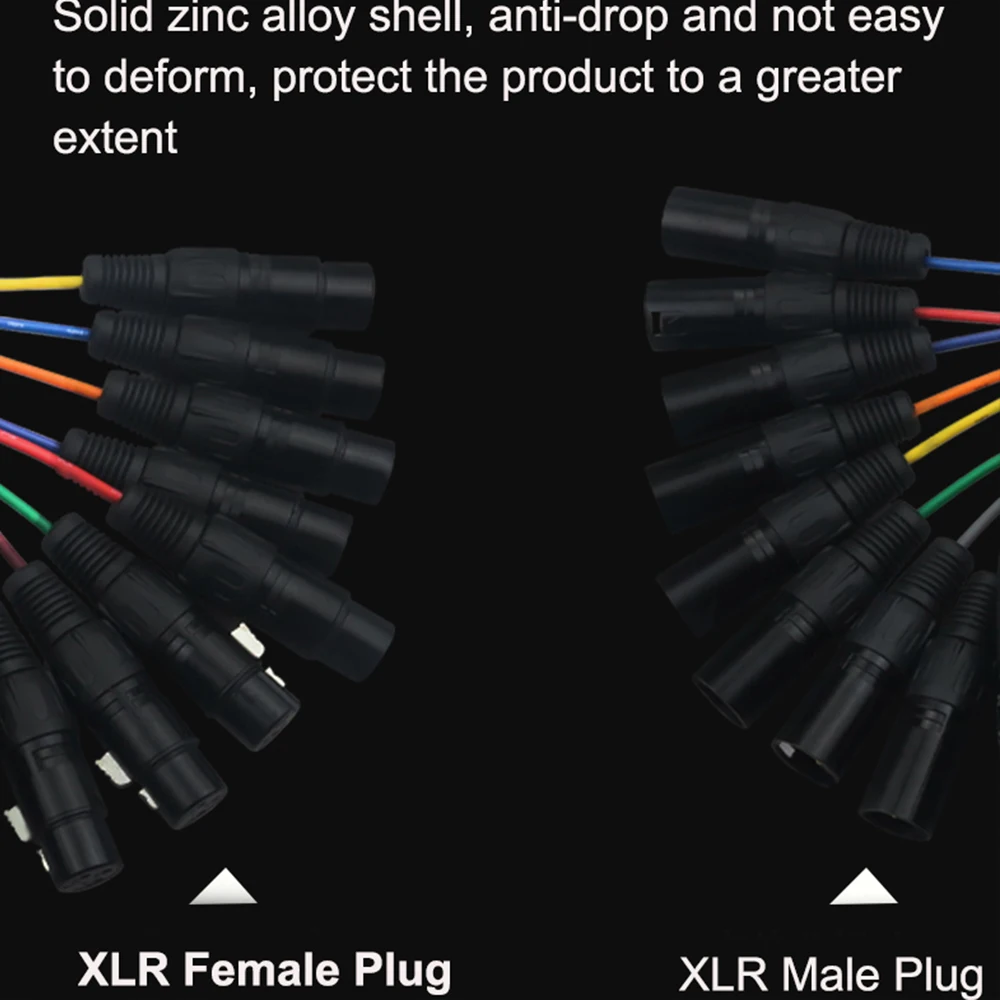 XLR Cable XSSH M/F 8 Channel Professional Multi-Media Snake Cable 8 Pairs Male to Female 3 Pin XLR Balanced Audio Extension Cord