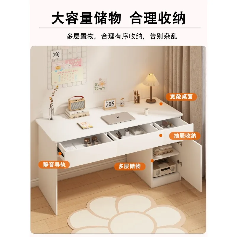 Custom desk with drawer computer desk cream style art table home office desk notebook table bedroom makeup table