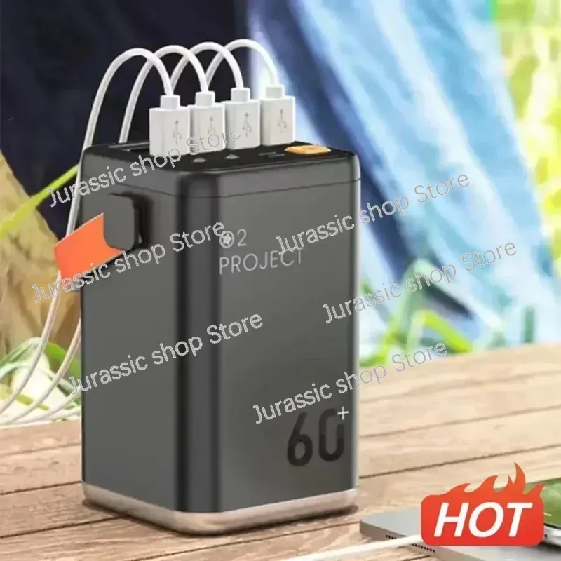 باور بانك خارجي بقدرة 60000 مللي أمبير في الساعة، باور بانك محمول، بطارية خارجية، شاحن سريع PD لمحطة الطاقة المتنقلة