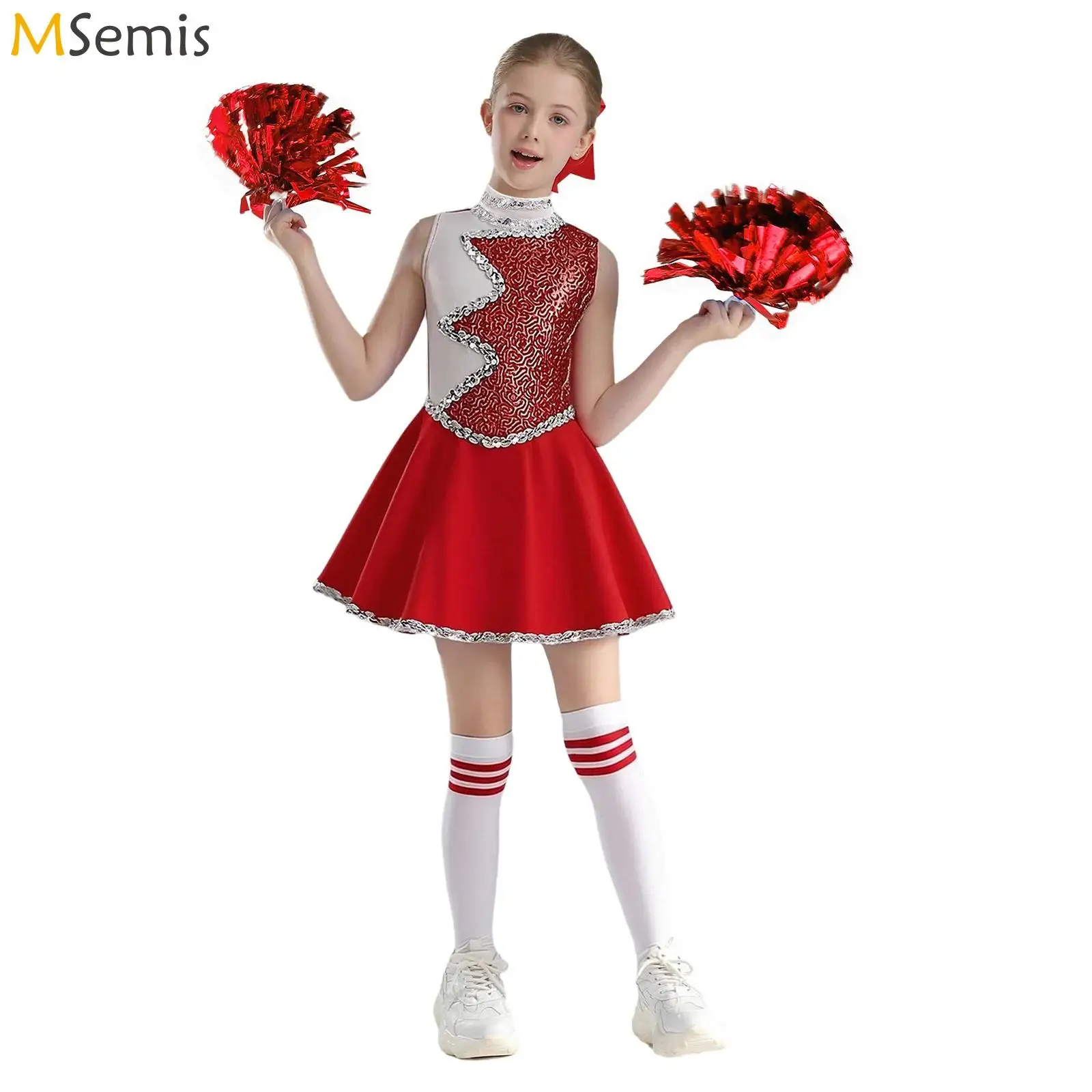 kids-girls-cheerleading-costume-dance-outfit-cheerleader-costume-glittery-sequins-dress-with-headwear-flower-balls-and-socks