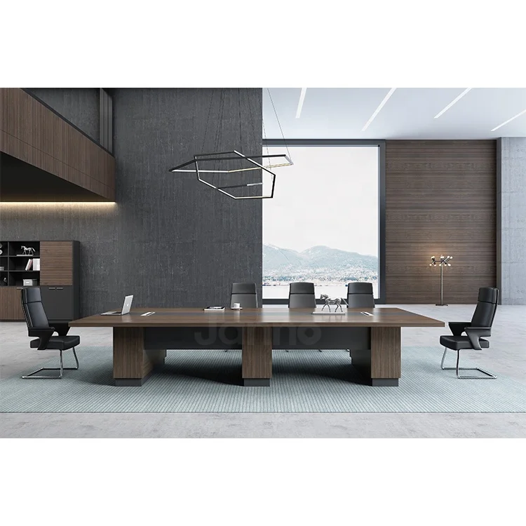 board-room wooden conference desk office commercial meeting room furniture big banquet table