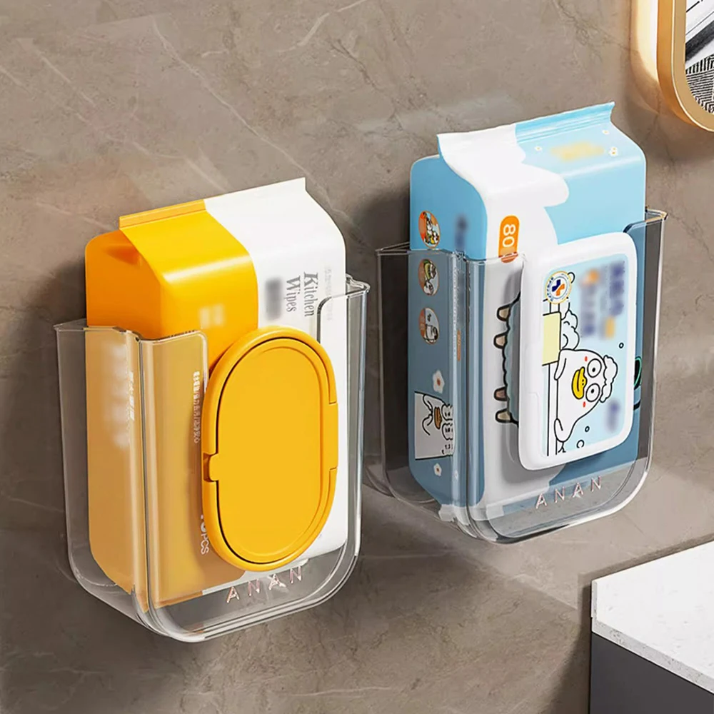 Home Bathroom Towel Dispenser - Wandmontierter Feuchttücher-Spender Selbstklebender Halter Küche Bad