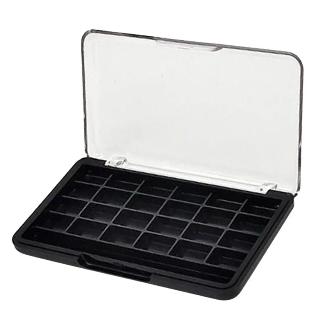 Empty Plastic Makeup Eyeshadow Palette Pallet Box Bronzer Holder Case