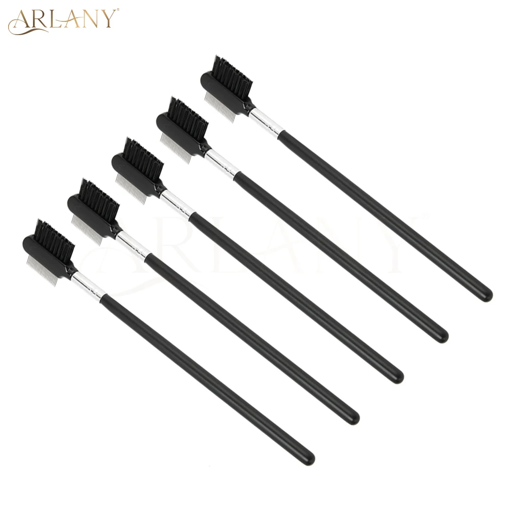 ARLANY 3 in 1 Hair Edge Control Brush 10Pcs Double-sided Hair Comb for UV Lamp Hair Extensions Hair Styling Comb for Salon