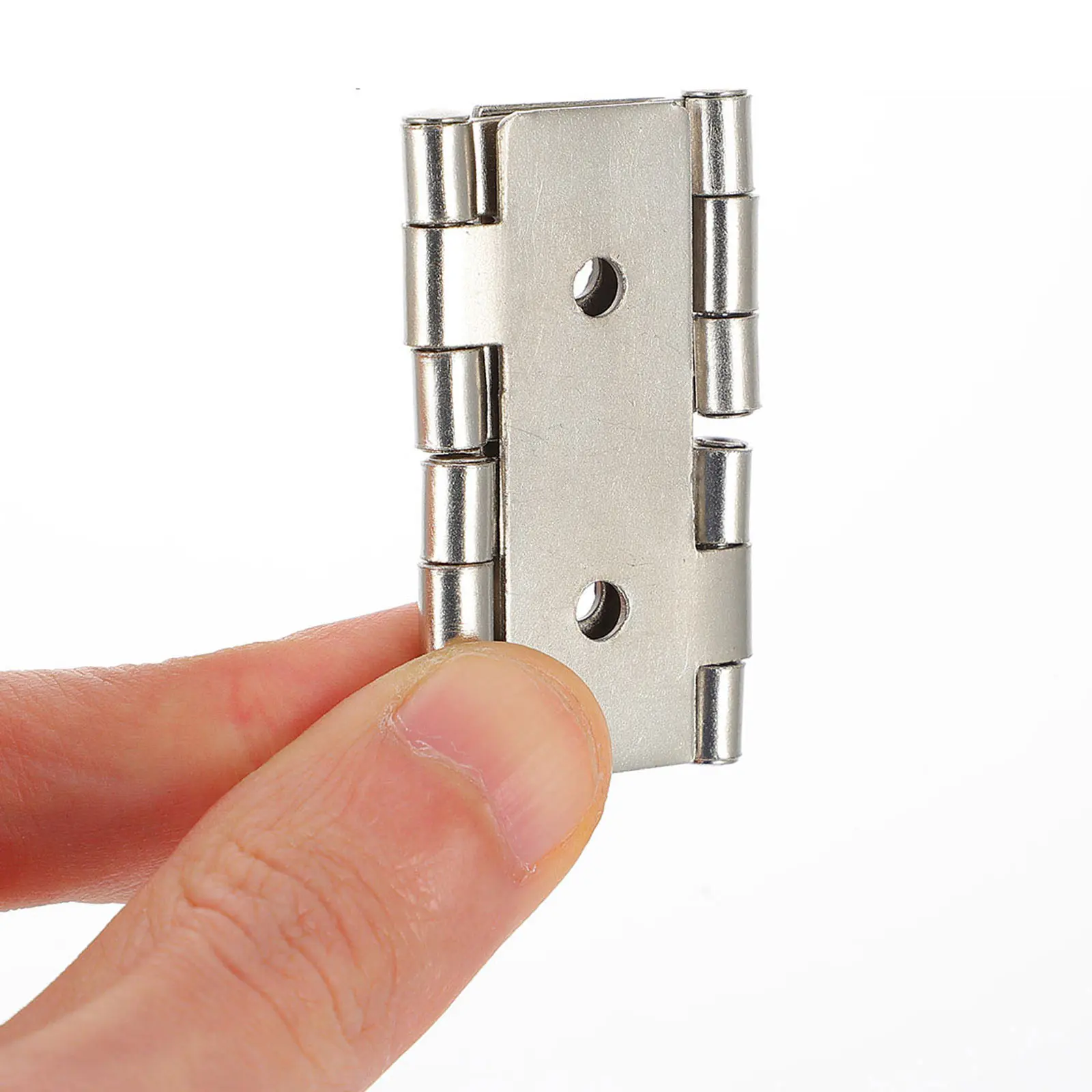 

10pcs Door Window Hinges Strong Durable Iron Metal Smooth Surface Rust Resistant Cabinet Screen Corner Gate Double Acting Hinge