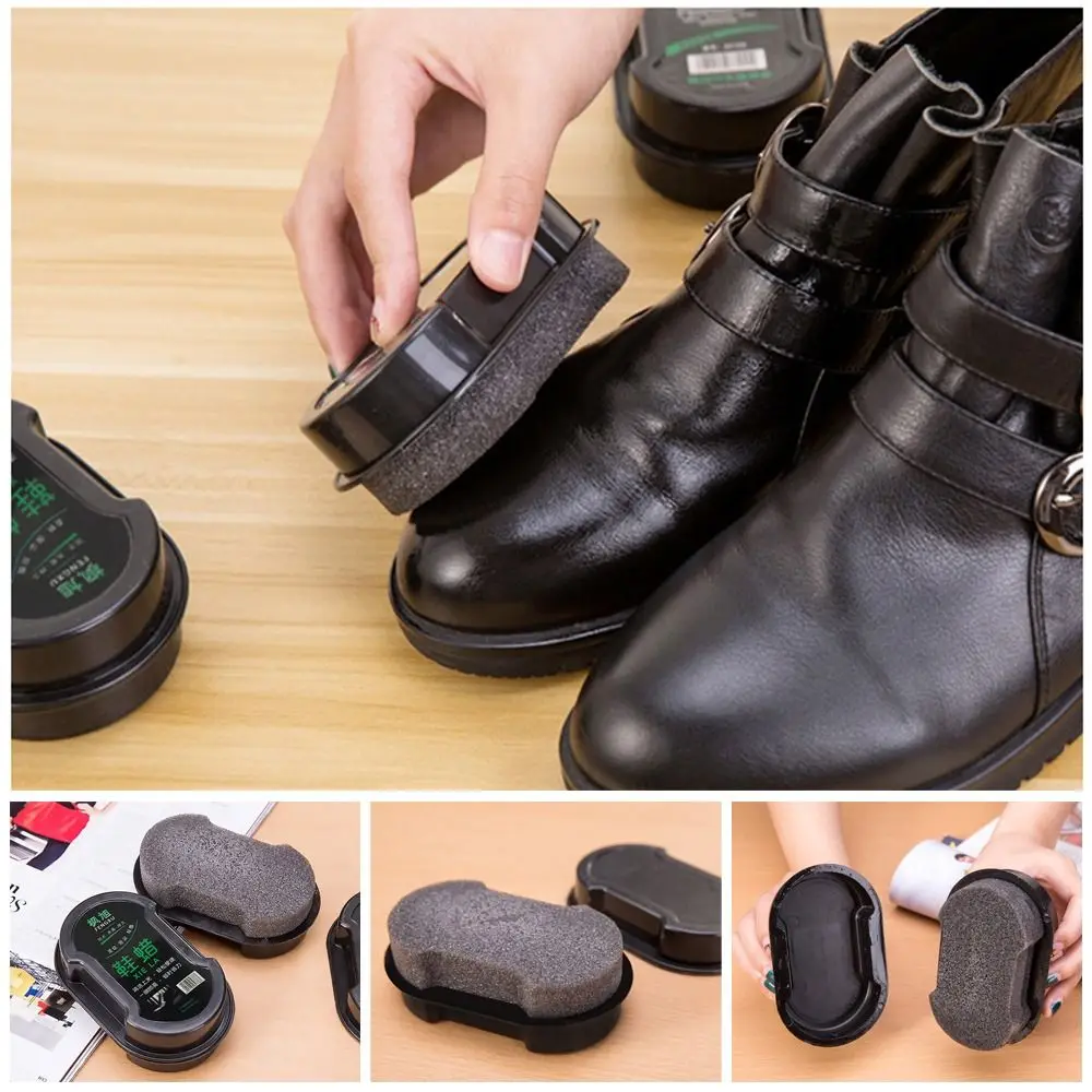 Polisher for Leather Shoes Universal Quick Polish Shoes Cleaning Brush Leather Polishing Sponge Liquid Cleaning Wax