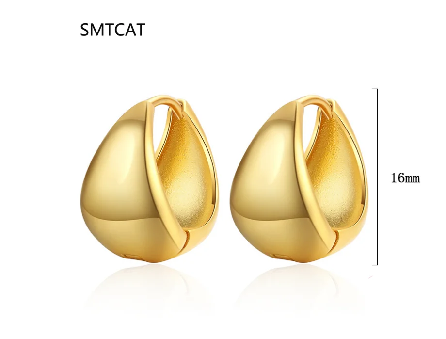 

Простые широкие серьги-кольца из стерлингового серебра 925 пробы Huggies в готическом стиле, креативные серьги для женщин, европейские унисекс, пирсинг, рок-ювелирные изделия, пряжки для ушей