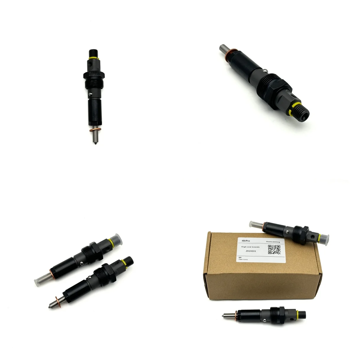 

4PCS J919331 Fuel Injector 4PCS Fits for Case-IH Skid Steer 1840 1845C Backhoe 580 Super Fuel Injector Aftermarket Parts