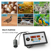 A91P 2X ZFX-W9002 Smart Thermostat Digital Temperature Humidity Control Incubator 360 Automatic Egg Turning 12V