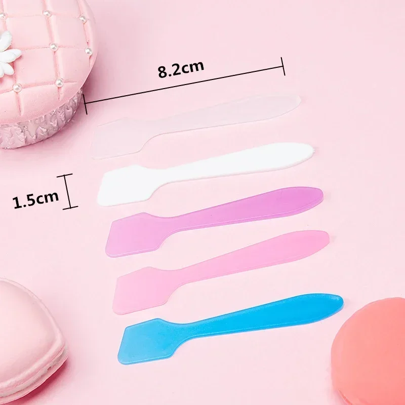 100 pçs espátula de maquiagem máscara cosmética espátula cremes descartáveis espátulas de mistura colher diy ferramentas cosméticas para mistura e amostragem