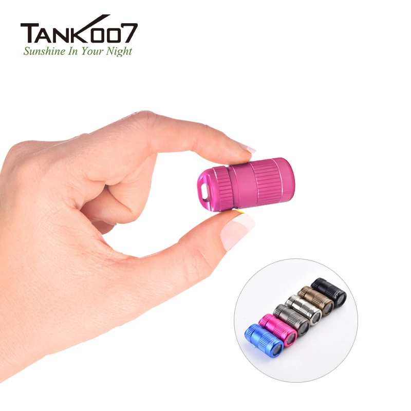 TANK007 Torch 100LM Mini Flashlight LR44 Coin Cell Battery Pocket LED Light IPX7 Waterproof and Shockproof Flashlights E15