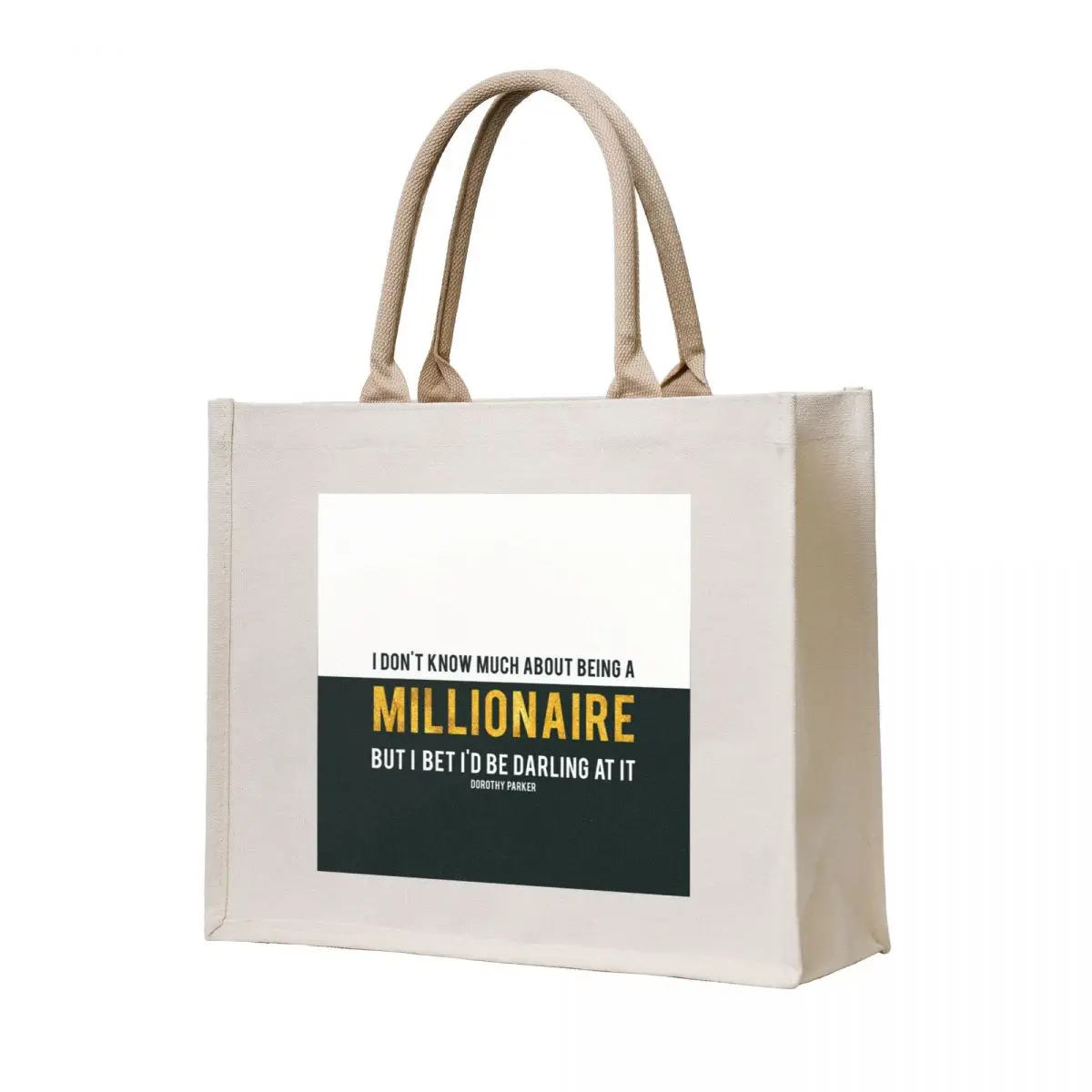 

Millionaire Dorothy Parker Tote Bag Cloth bags shopping bag logo Portable shopping bag