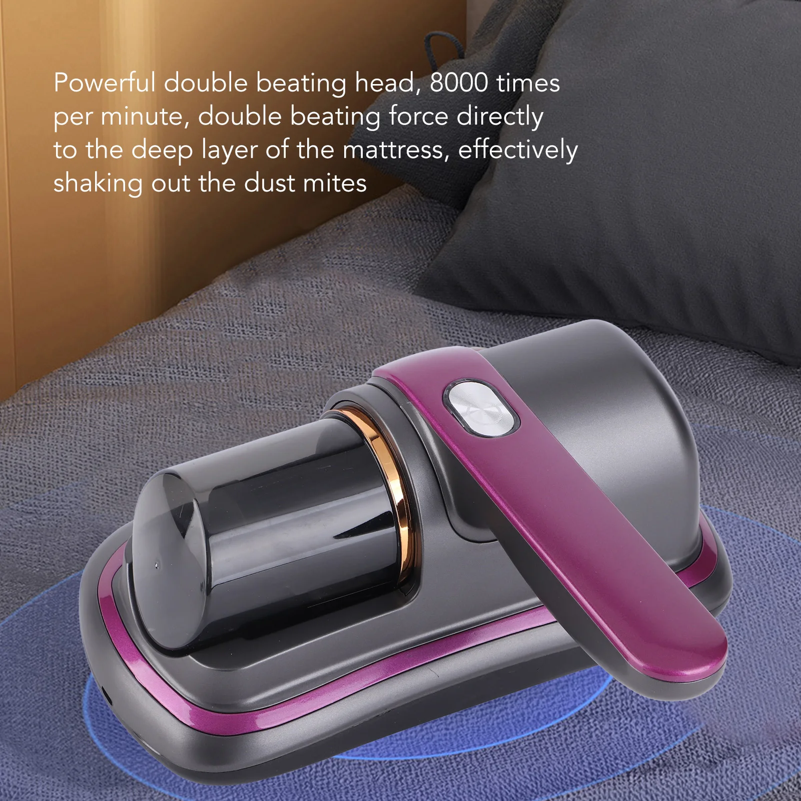 

Wireless Mattress Vacuum Cleaner Cordless Handheld 1200mAh Bed Dust Remover Indepth Cleaning Sofa Specialist 8000Pa Suction