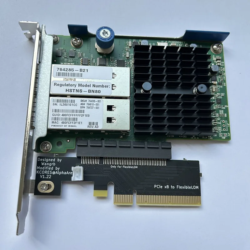 

Для 544+FLR-QSFP 40 ГБ 764285-B21 764618-001 Двухпортовая 10-гигабитная сетевая карта