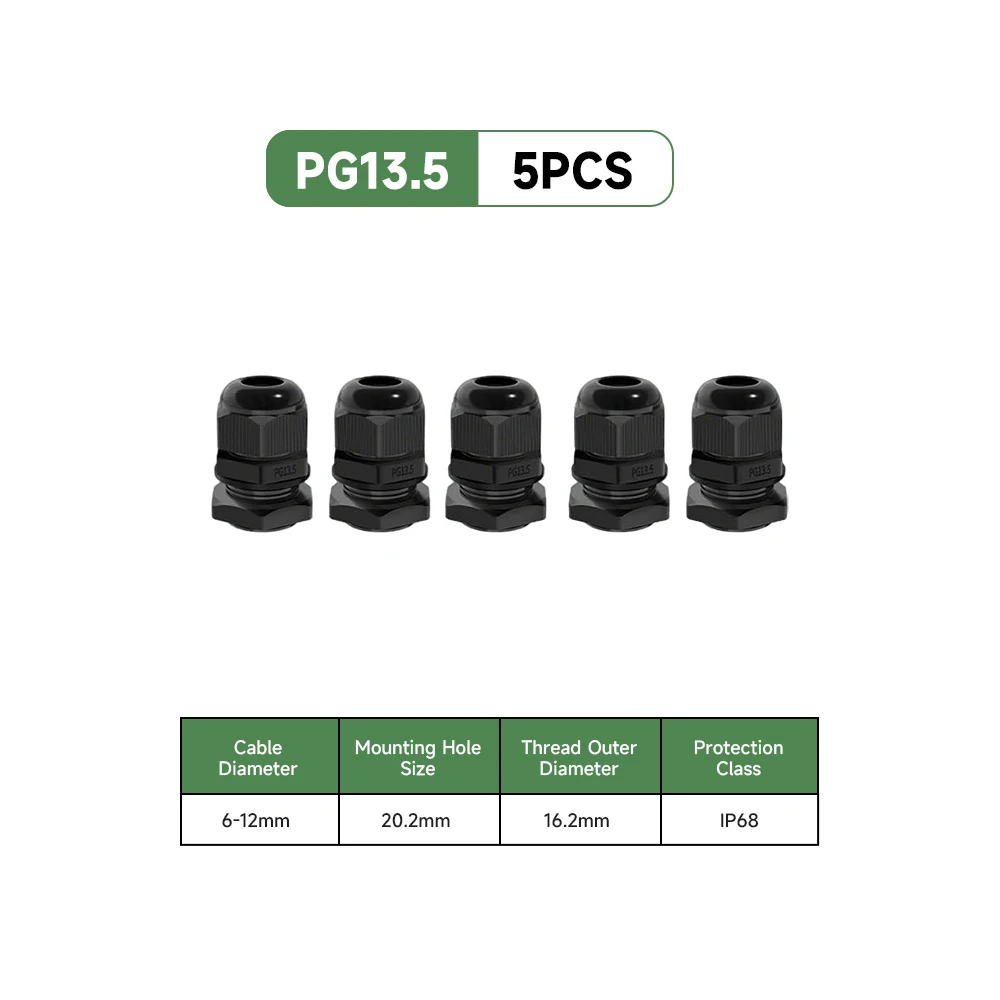 PG13.5-Black-5Pcs