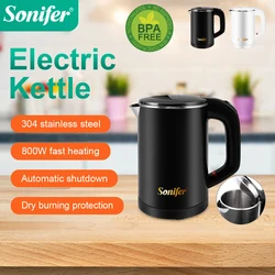 0.6L Travel Portable Electric Kettle 800W Energy Saving 304 stainless steel Mini Electric Tea Kettle Hot Water Pot
