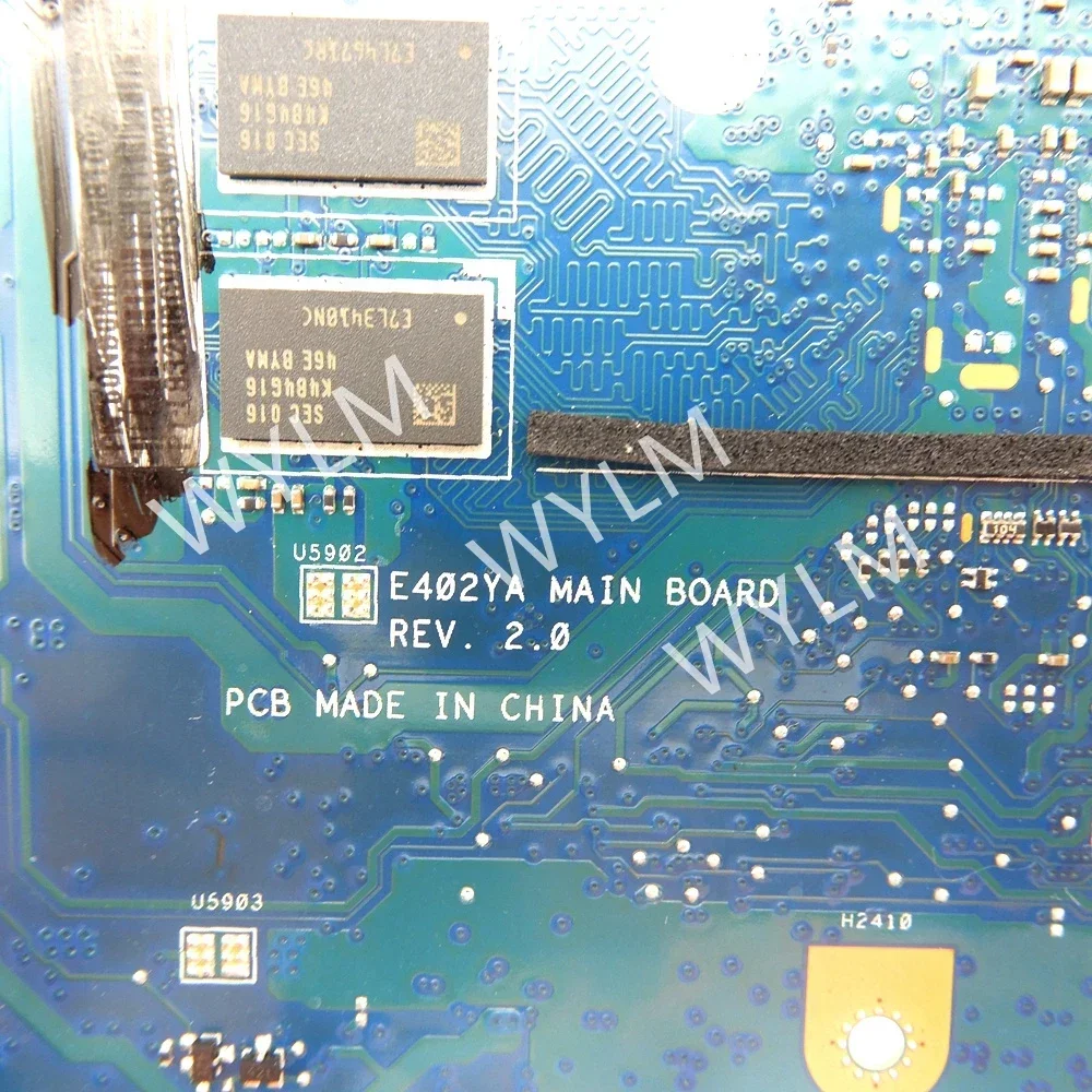 E402YA  Laptop Motherboard for Asus E402 E402Y E402YA AMD E2-7015 Processor 4GB RAM 0G/64G SSD Notebook Mainboard  Tested OK