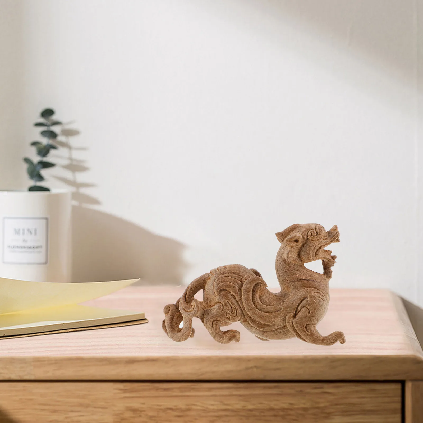 

Деревянная настольная статуэтка Пи Сю: Изысканное изделие, маленькое украшение для дома и офиса, деревянная скульптура, декор для интерьера