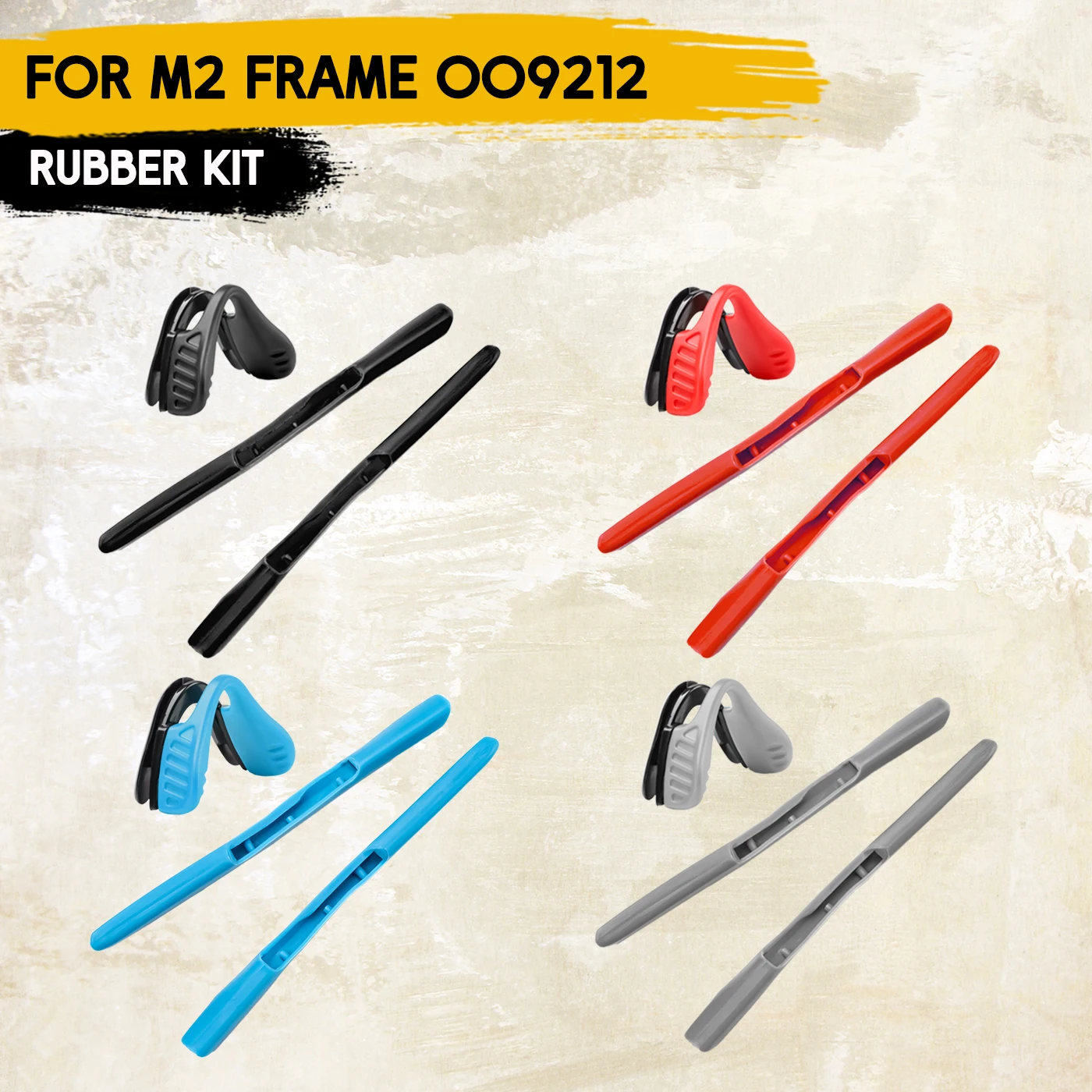 

Silicone Earsocks Nose Pads Replacement Rubber Kit for Oakley M2 Frame OO9212 Sunglasses Anti Slip Temple Sleeve Nose Guard