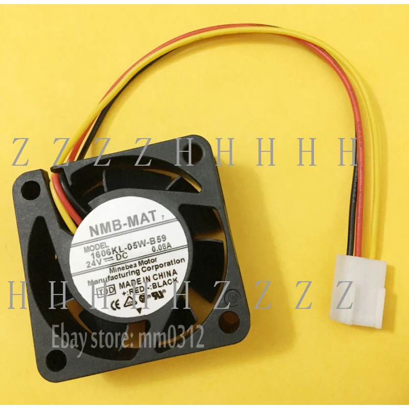 

Вентилятор NMB-MAT 1606KL-05W-B59 40*40*15мм 4015 24В 0.08А 4см 3pin (1 шт.)