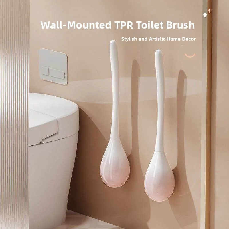 

Wall-Mounted Toilet Brush No Dead Angles Household Bathroom Cleaning Tool Luxury Lightweight 2026 New Model Durability