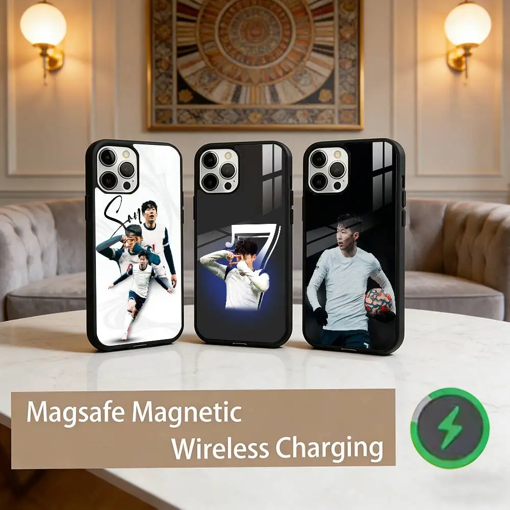 

Heung Min Son KR Sports Star Phone Case For iPhone17,16,15,14,13,12,11 Plus,Pro Max Magnetic For Magsafe Wireless Charging