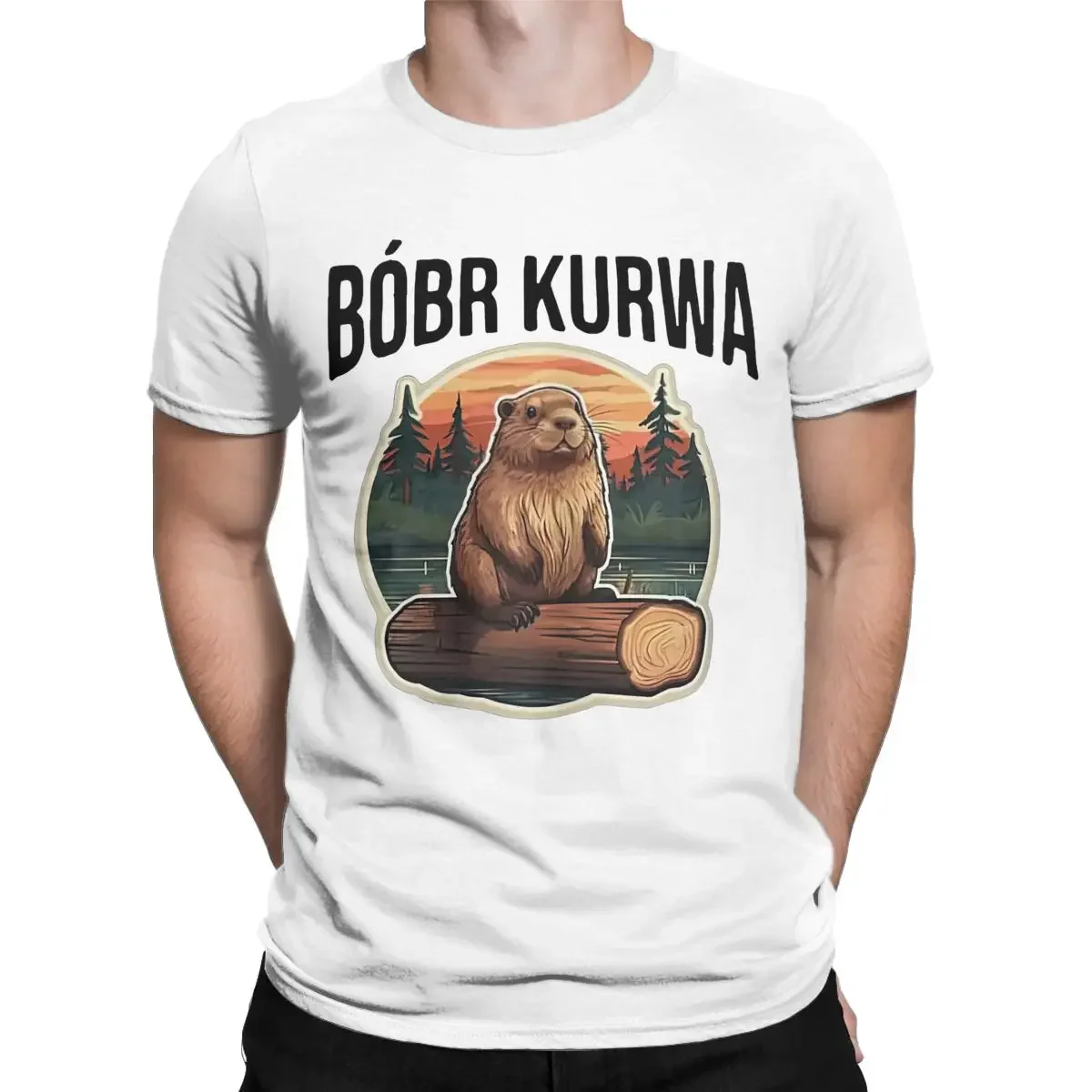 Poland Bober Kurwa T Shirt Apparel Men Teenager 100% Cotton Novelty Beaver Polish Bobr Meme Tee Shirt Short Sleeve Tops Unique