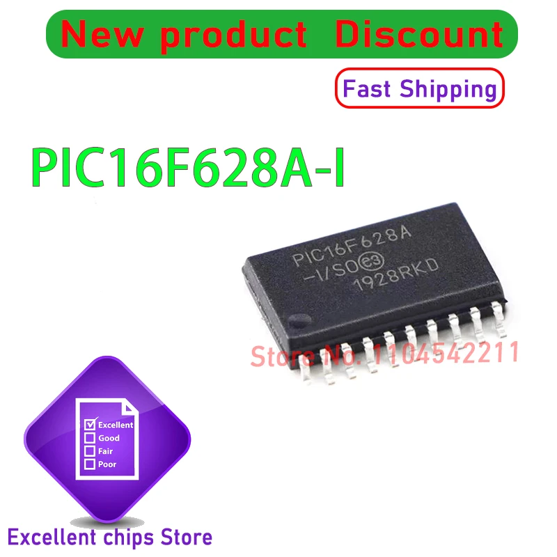 PIC16F628A-I/SO  2PCS-100PCS/LOT PIC16F628A SOP18