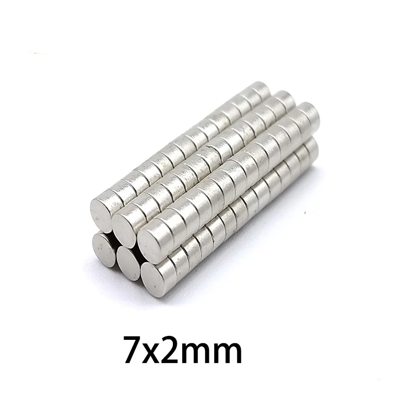 20/50pcs Ultra-Thin Magnet Set - 7x2mm & 10x1mm Low Profile Disc Magnets, for Crafts, Scrapbooking, Model Making