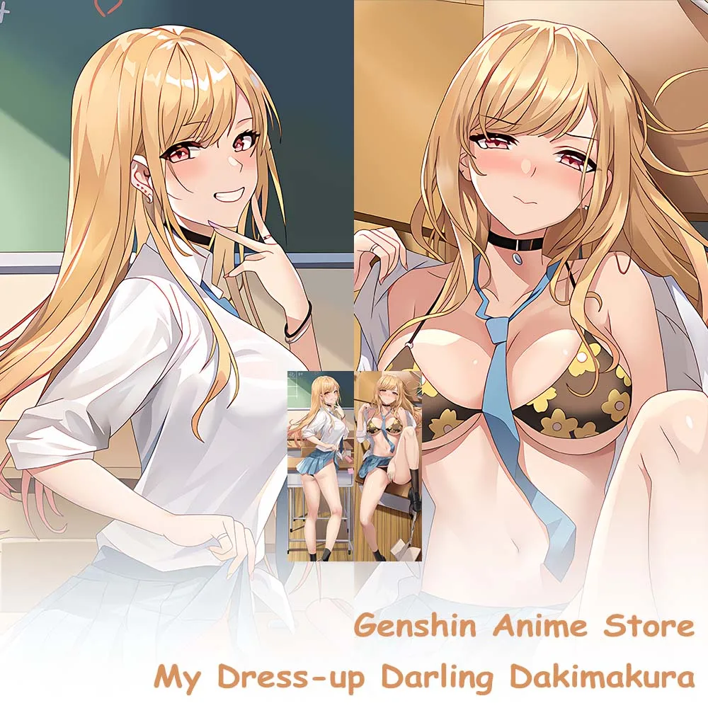 

My Dressed Up Darling Dakimakura Marin Kitagawa Body Pillows Covers Anime Dakimakura Cover Home Decor Throw Hugging Cushion Case